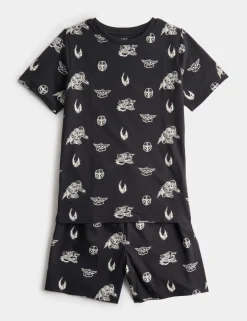 Pure Cotton Disney Mandalorian™ Short Pyjamas (6-16 Yrs)
