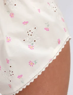 Pure Cotton Ditsy Floral Cami Shortie Set