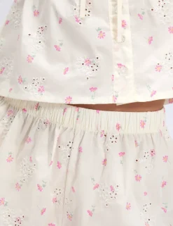 Pure Cotton Ditsy Floral Cami Shortie Set