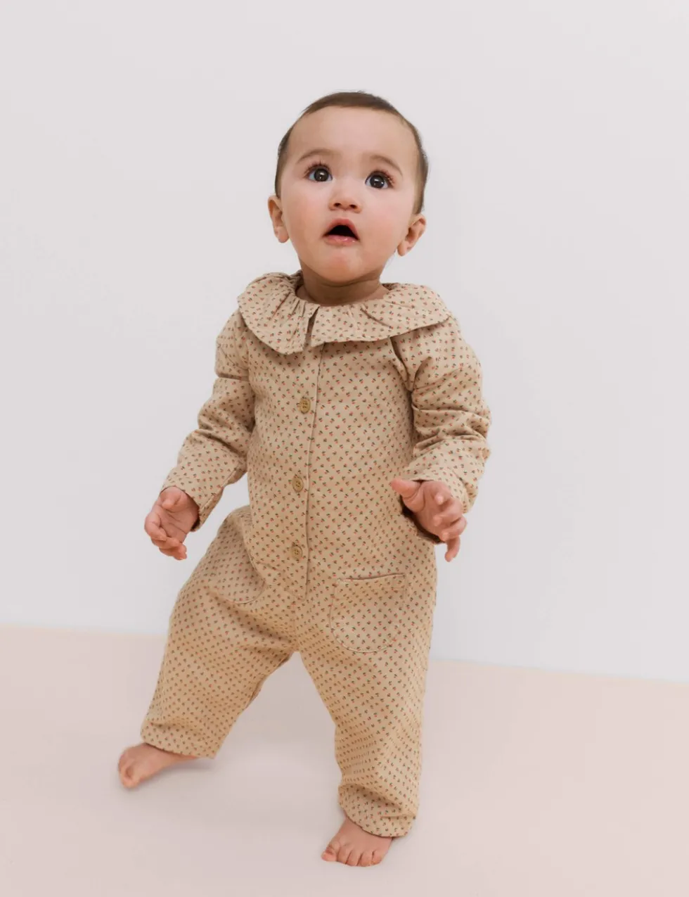 Pure Cotton Ditsy Floral All in One (0-3 Yrs)