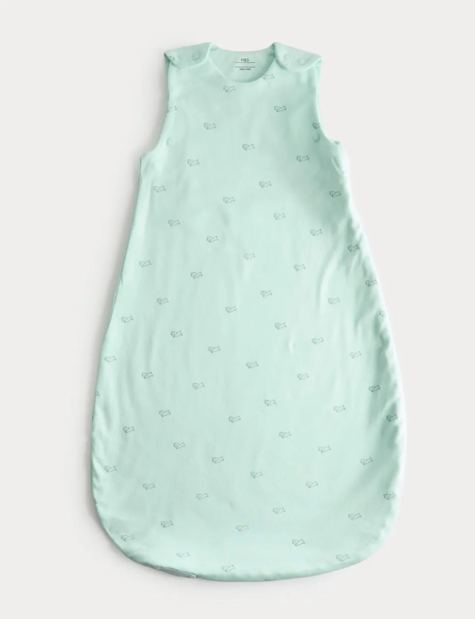 Pure Cotton Dog Print 1.0 Tog Sleeping Bag (0-3 Yrs)