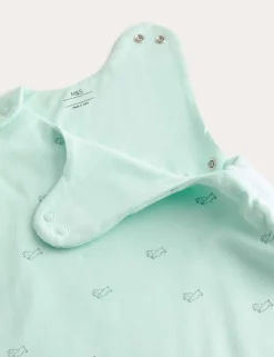 Pure Cotton Dog Print 1.0 Tog Sleeping Bag (0-3 Yrs)