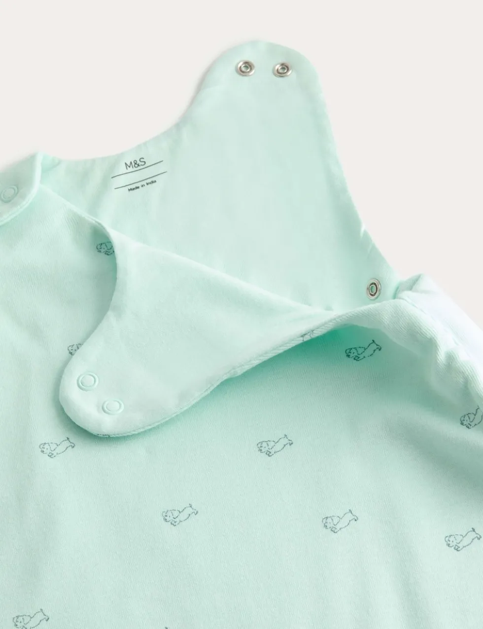 Pure Cotton Dog Print 1.0 Tog Sleeping Bag (0-3 Yrs)