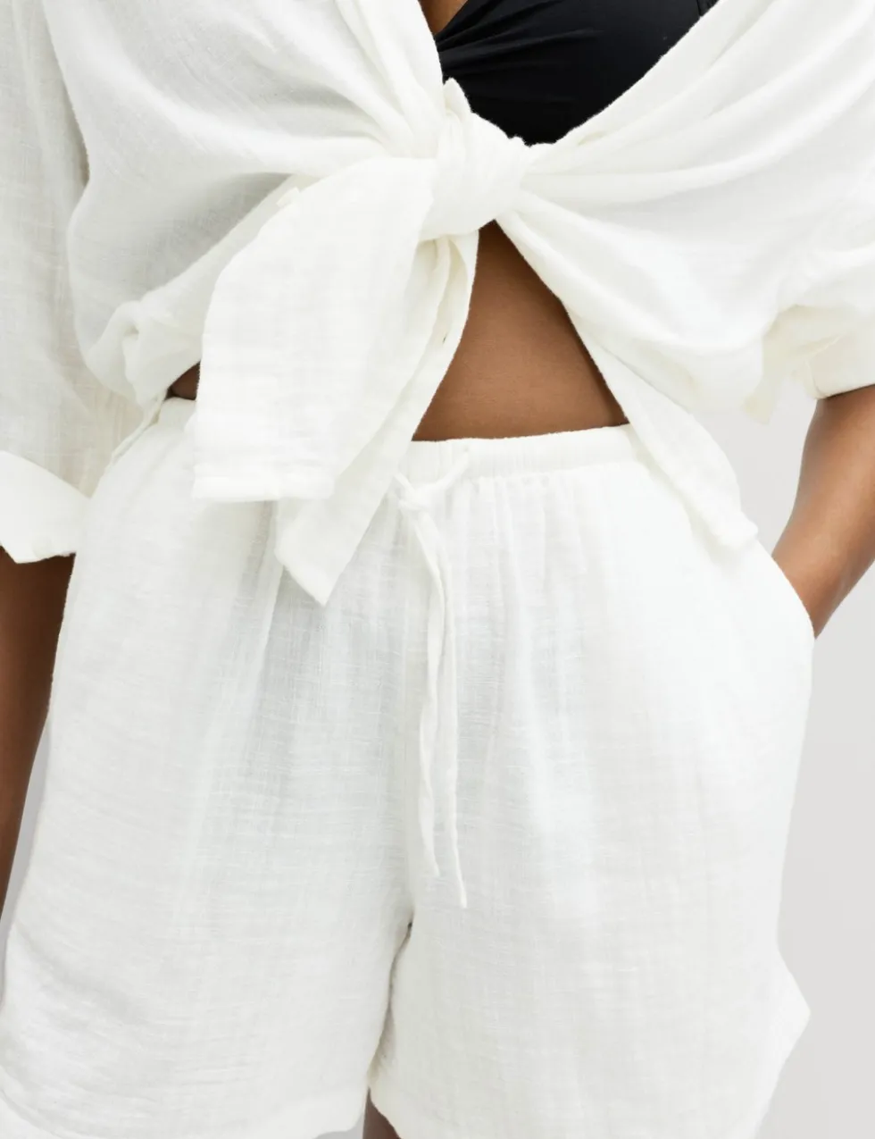 Pure Cotton Double Cloth Shorts