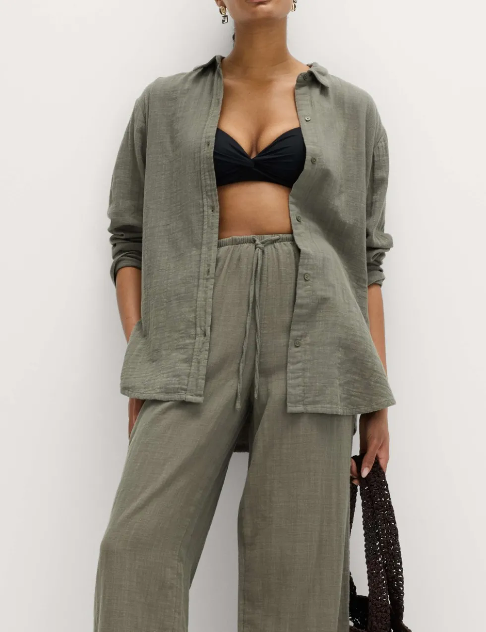 Pure Cotton Double Cloth Beach Shirt