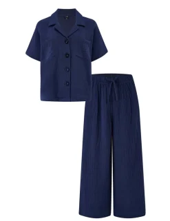 Pure Cotton Double Cloth Pyjama Set