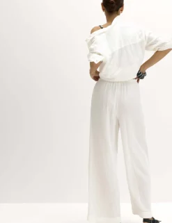 Pure Cotton Drawstring Beach Trousers