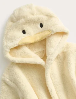 Pure Cotton Duck Hooded Robe (0-36 Mths)
