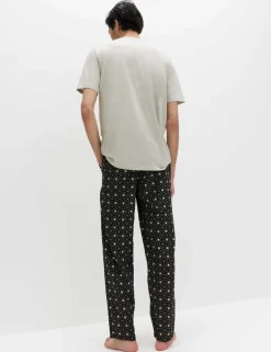 Pure Cotton Eid Printed Henley Pyjama Set