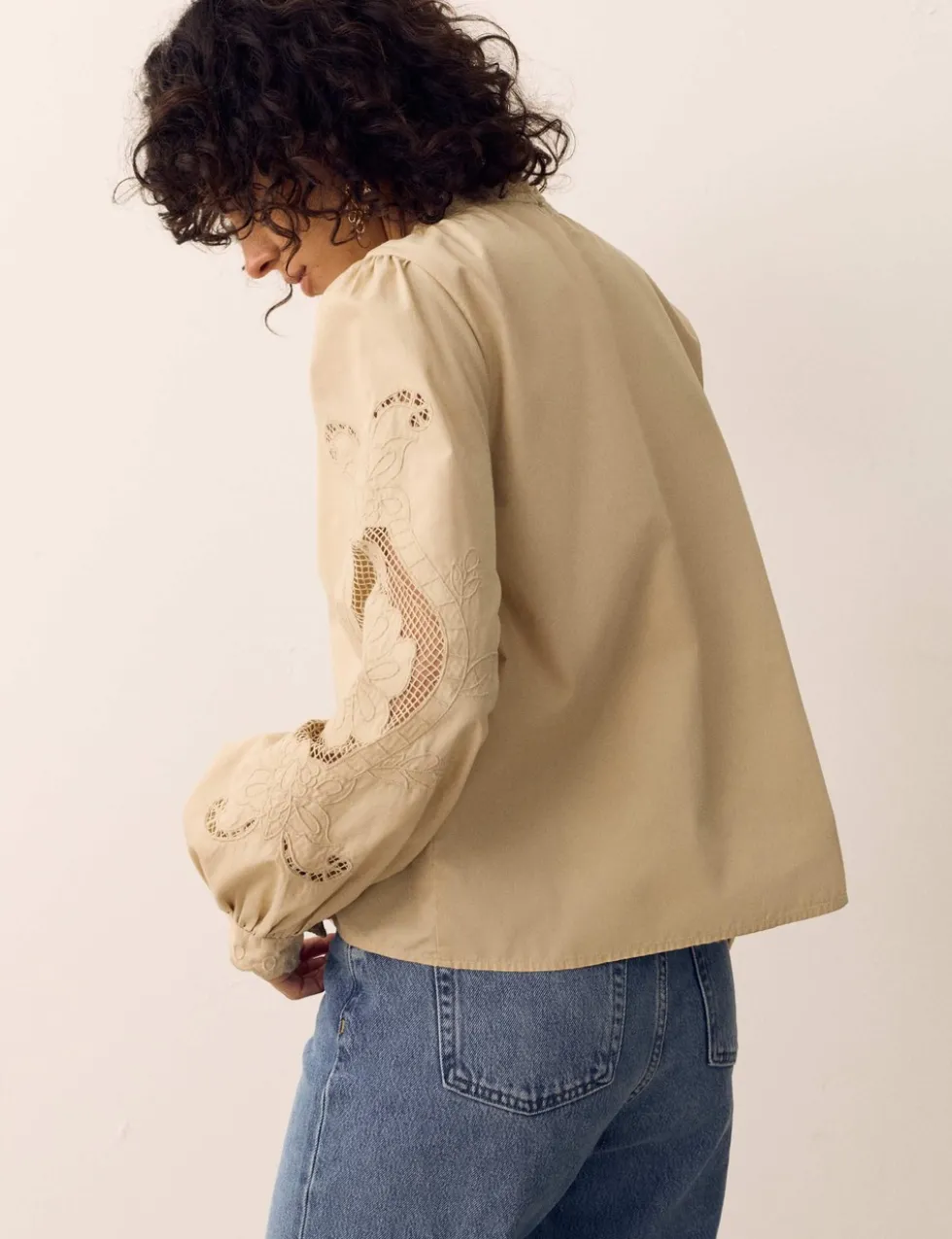 Pure Cotton Embroidered Blouse
