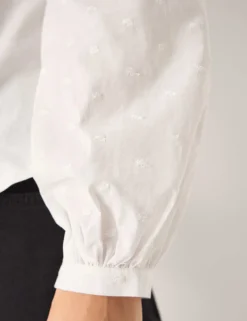 Pure Cotton Embroidered Blouse