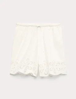 Pure Cotton Embroidered Beach Shorts