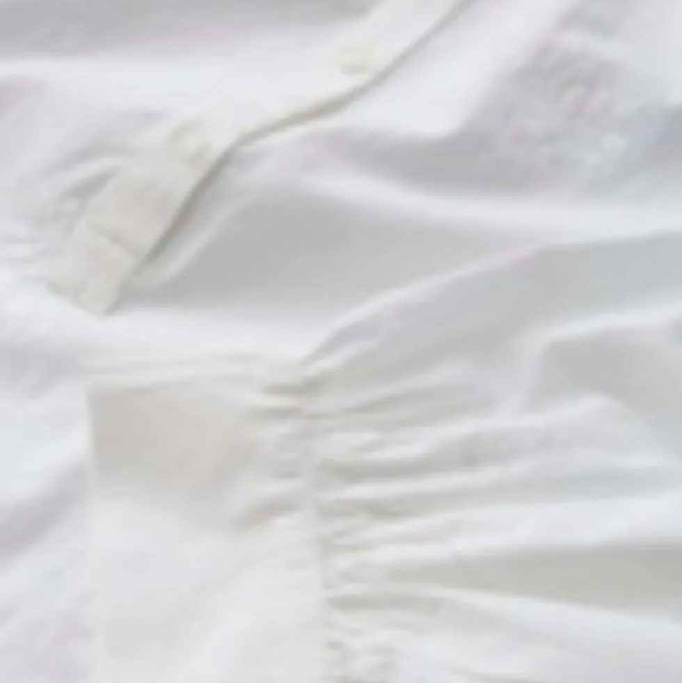 Pure Cotton Embroidered Blouson Sleeve Blouse