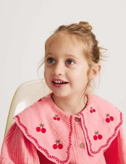 Pure Cotton Embroidered Collar Dress (1-8 Yrs)