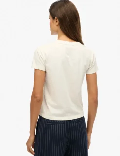 Pure Cotton Embroidered Logo T-Shirt