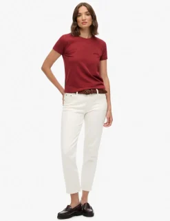 Pure Cotton Embroidered Logo T-Shirt