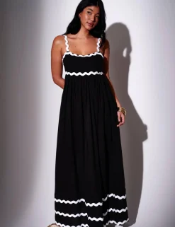 Pure Cotton Embroidered Maxi Beach Dress