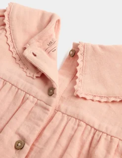 Pure Cotton Embroidered Romper (0-3 Yrs)