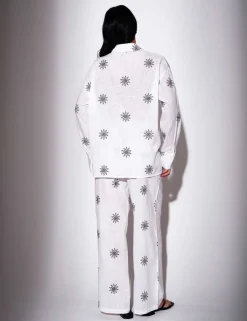 Pure Cotton Embroidered Relaxed Beach Shirt