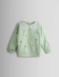 Pure Cotton Embroidered Sweatshirt (6 Mths - 7 Yrs)