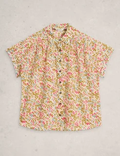 Pure Cotton Embroidered Shirt