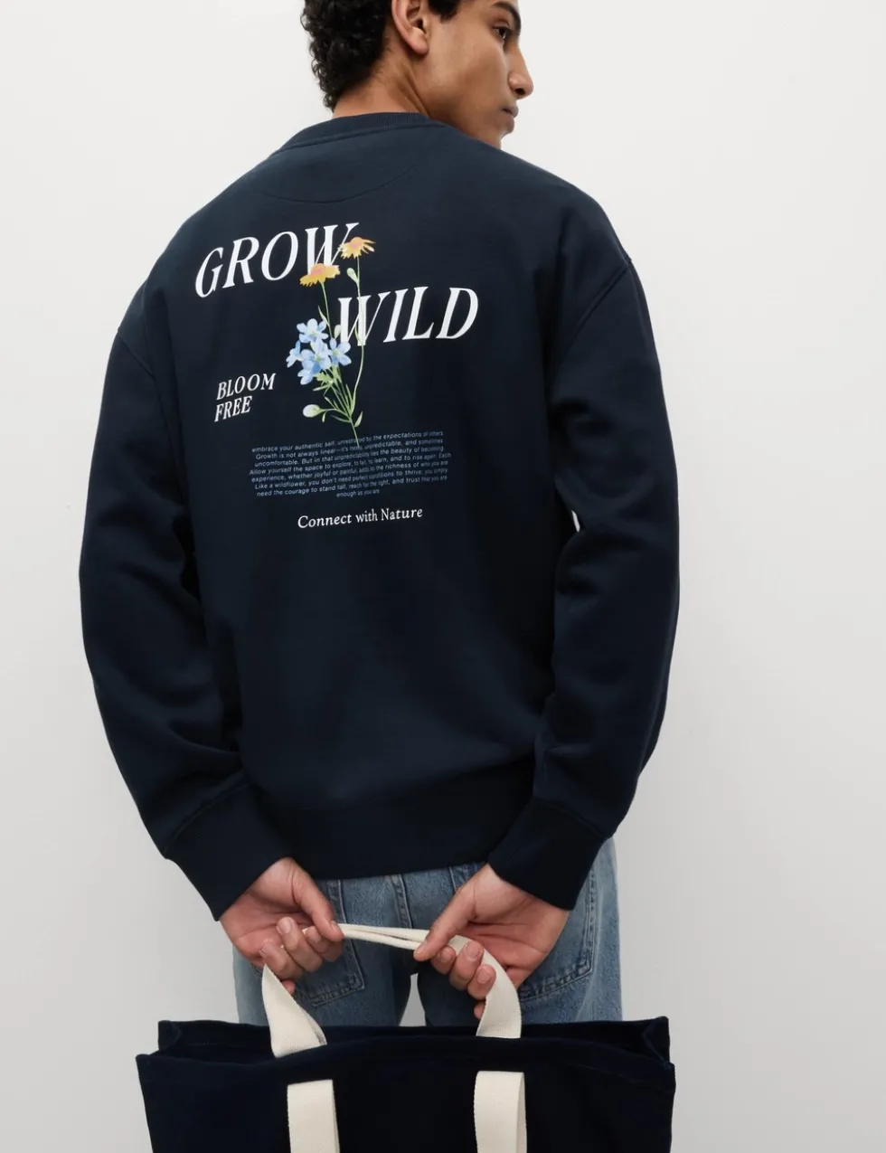 Pure Cotton Embroidered Sweatshirt