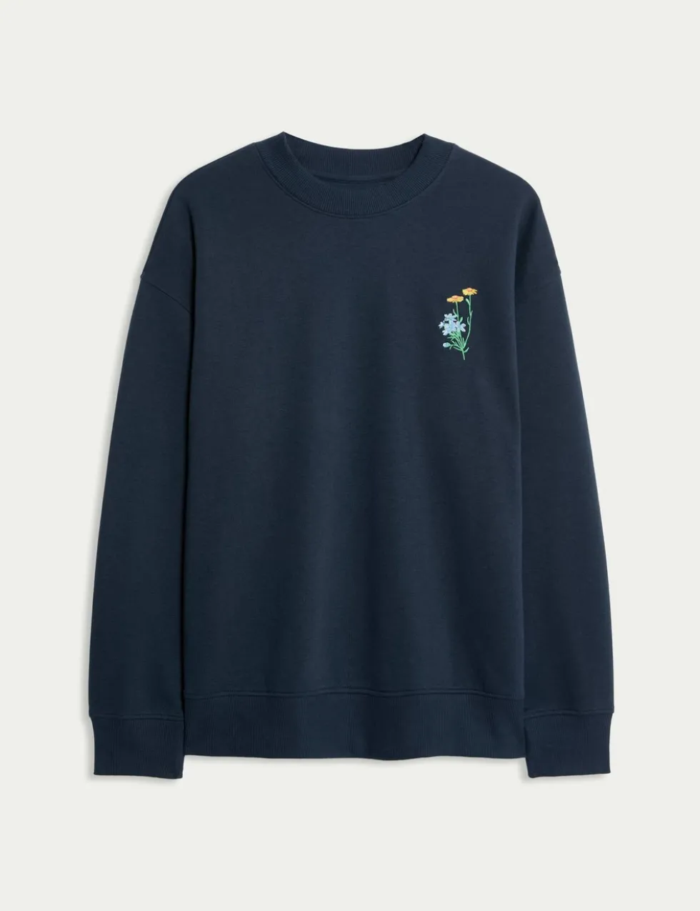 Pure Cotton Embroidered Sweatshirt