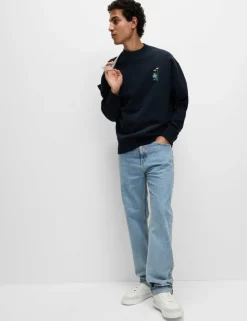Pure Cotton Embroidered Sweatshirt