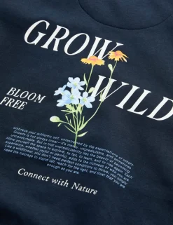 Pure Cotton Embroidered Sweatshirt
