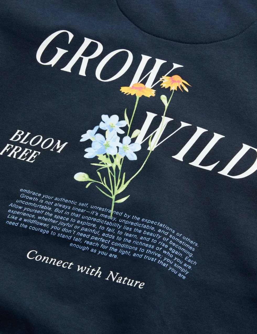 Pure Cotton Embroidered Sweatshirt