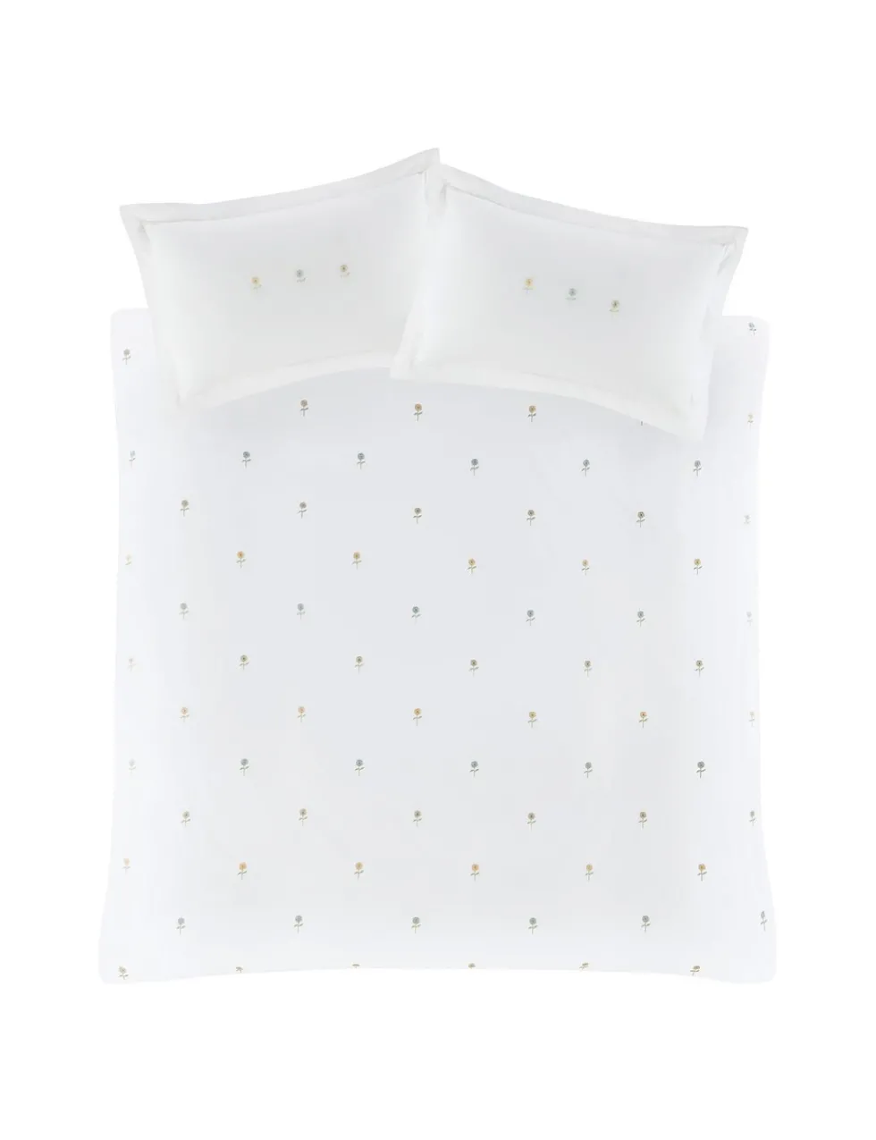 Pure Cotton Embroidered Sunflower Bedding Set