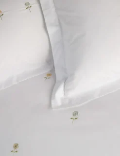 Pure Cotton Embroidered Sunflower Bedding Set