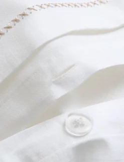 Pure Cotton Embroidered Sprig Bedding Set