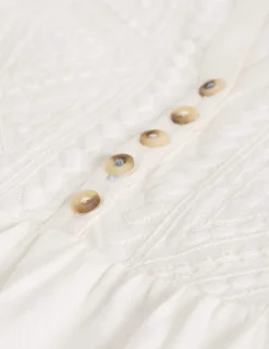 Pure Cotton Embroidered Shirt