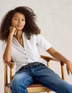 Pure Cotton Embroidered Shirt