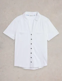 Pure Cotton Embroidered Shirt