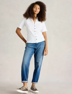 Pure Cotton Embroidered Shirt