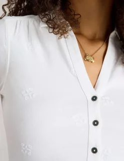 Pure Cotton Embroidered Shirt