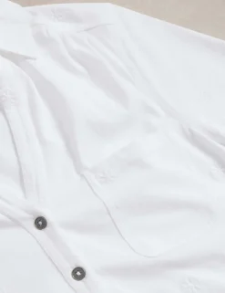 Pure Cotton Embroidered Shirt