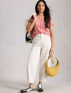 Pure Cotton Embroidered T-Shirt