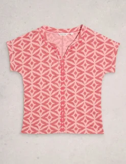 Pure Cotton Embroidered T-Shirt