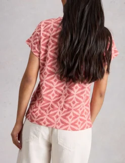Pure Cotton Embroidered T-Shirt
