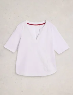 Pure Cotton Embroidered T-Shirt