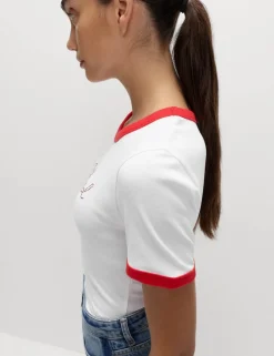 Pure Cotton England Slim Fit Ringer Tee