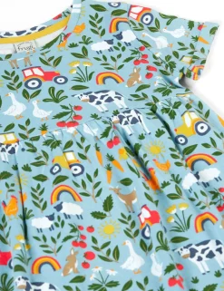 Pure Cotton Farm Print Dress (3 Mths-8 Yrs)