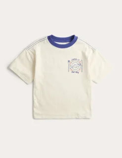 Pure Cotton Fish Graphic T-Shirt (2-8 Yrs)