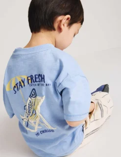 Pure Cotton Fish Graphic T-shirt (2-8 Yrs)