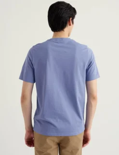 Pure Cotton Fish Graphic Crew Neck T-Shirt