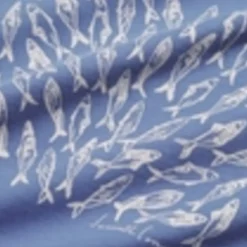Pure Cotton Fish Graphic Crew Neck T-Shirt