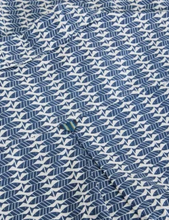 Pure Cotton Fish Print Short Sleeve Shirt